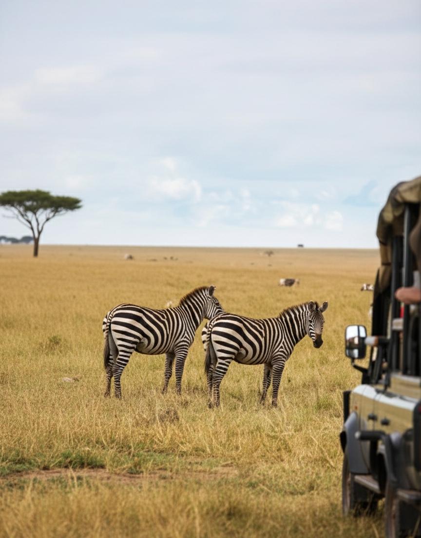 Zebras on safari